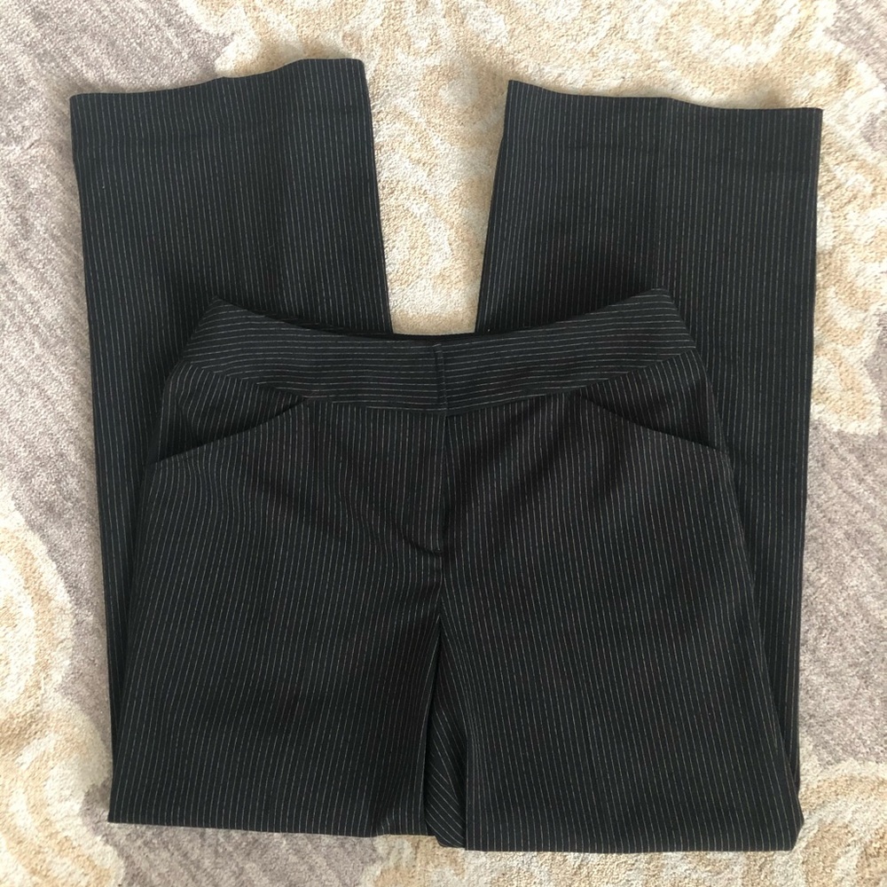 Vintage Max Studio Wide Leg Pinstripe Trouser Pants